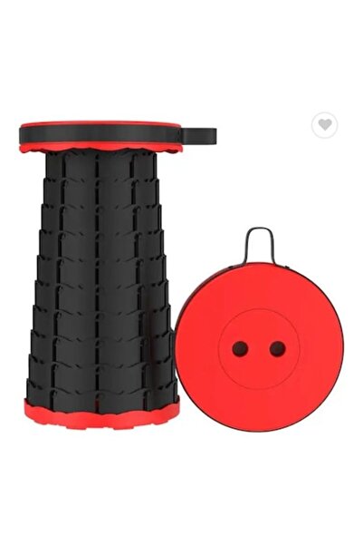 Welora Foldable Telescopic Chair for Home, Garden, Camping, Fishing 45cm, Orange