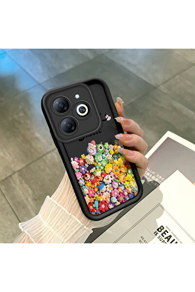 Hontinga حافظة هاتف من السيليكون الناعم متوافقة مع هاتف Infinix Smart 8/8 Pro