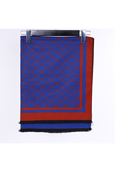 Tuna Navy patterned scarf 28%