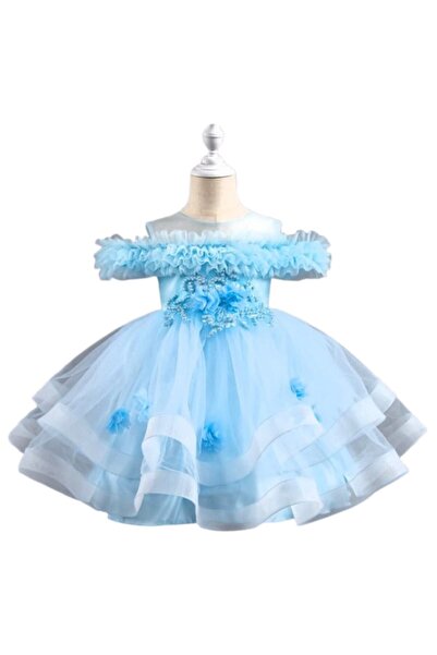 OEM Rochie elegantă albastră pentru fete (5 ani)