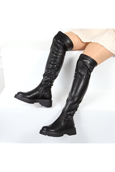 CLARISSE -leather high boots