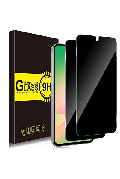 HYX واقي شاشة الخصوصية لهاتف سامسونج جالاكسي A56/A36، قطعتان، زجاج مقسّى، صلا...