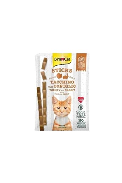 Gimcat Jim Cat Sticks Turkey and Rabbit Cat Treats 20g