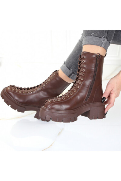 Mabel Brown Fur-Lined Boots