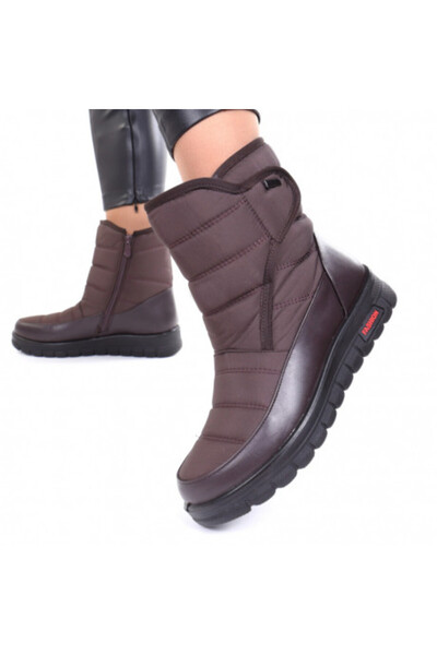 Elza Brown Fur-Lined Boots