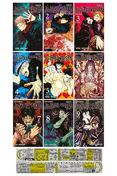 Gerekli Şeyler Yayıncılık Jujutsu Kaisen 1-2-3-4-5-6-7-8-9. Ciltler Manga Set...