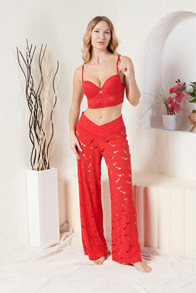 KARAKAŞ Women's Bustier, Slip, and Pants Set-32194