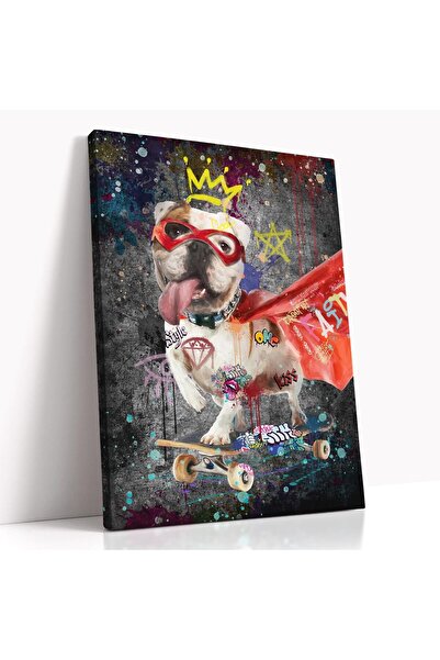 ALAYRA International لوحة فنية على قماش رسم كلب دودل، موسيقى فكاهية وطباعة صح...