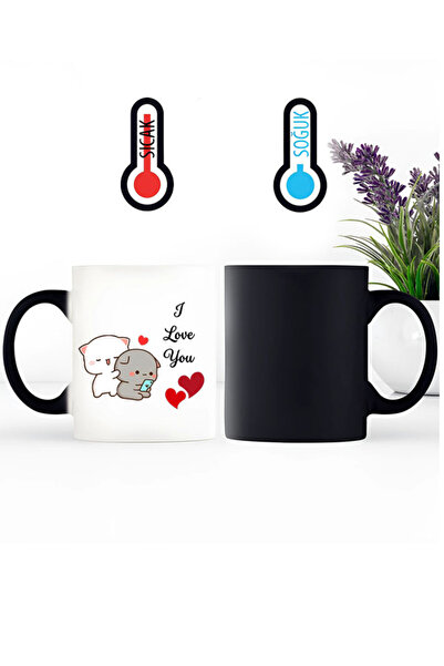 KEMAL İLHAN 'I Love Youuuu' Bubu Dudu Porcelain Mug Cup