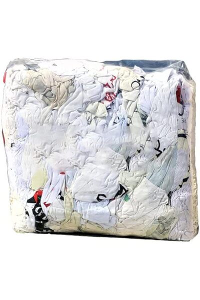 Raco Cotton Waste Rags Premium Knit Cotton Cloth Wiping Rags-9KG (MIX WHITE)