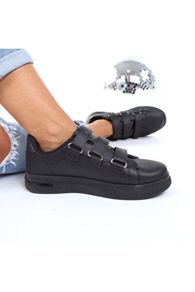 Alaza Black Velcro Sneakers