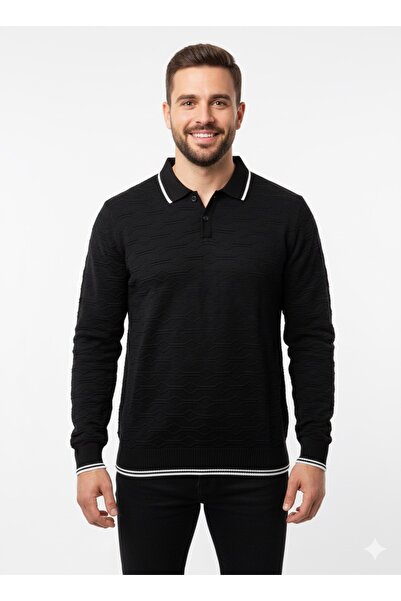 ModaPlaza Men's Polo Neck Sweater 700