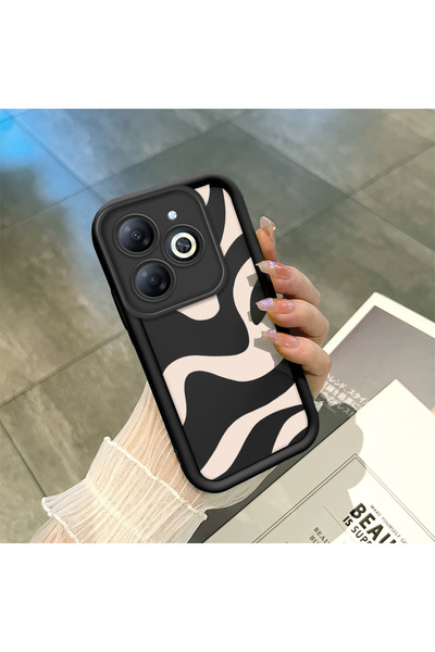 Hontinga حافظة هاتف من السيليكون الناعم متوافقة مع Infinix Smart 8/8 Pro، مضا...