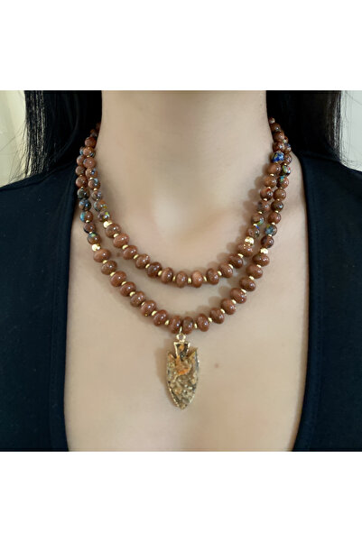 Takkı by Handan Yıldız taşı tasarım kolye.