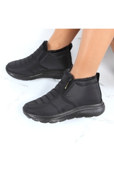 EDEN Black Fur-lined Boots