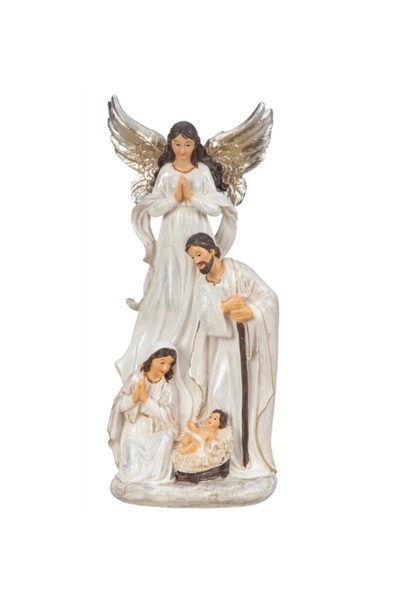 İKO Christmas Decoration Nativity with Angel, Mary and Joseph, 20 cm
