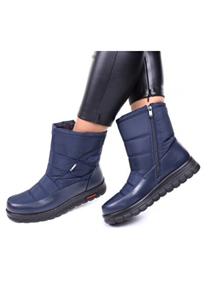 Cansu Cizme bleumarin cu blană