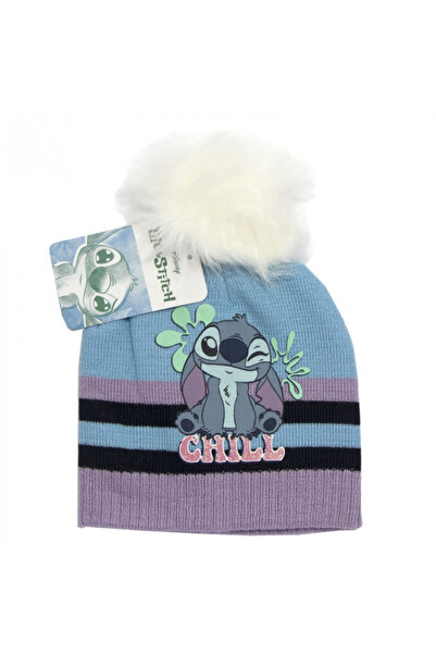 Lilo & Stitch Caciula groasa acril cu mot pufos, Stitch Chill