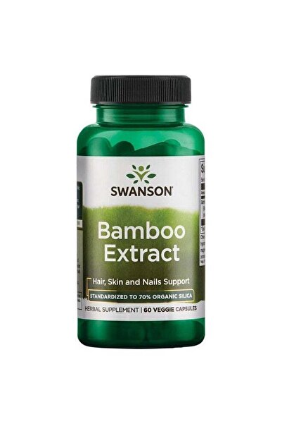 SWANSON Bamboo Extract For Hair And Nails Silica Supplement Supports Collagen...