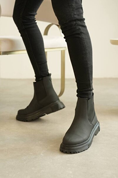 Lucy Shoes Yg-K2 Men's Laceless Casual Sports Boots Cst - Black