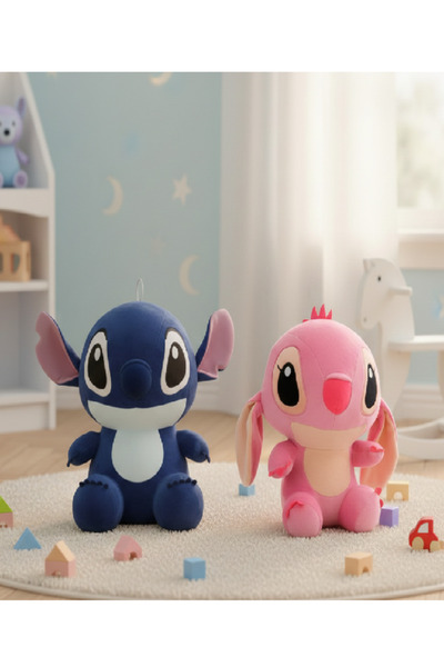 Flower Toys Lilo ve Stitch Peluş Uyku Oyun Arkadaşı 35 Cm 2 li