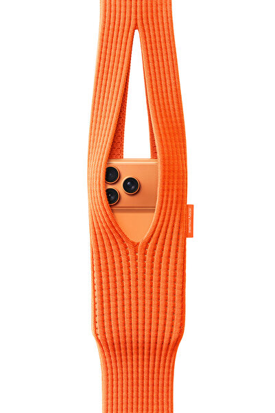 WANNA PROTECT iPhone Cross Pocket Mesh Phone Bag Strap Compatible with All Phones 80cm