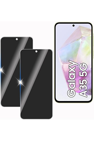 HYX واقي شاشة من الزجاج المقوى لحماية الخصوصية لهاتف Samsung Galaxy A35 5G - ...