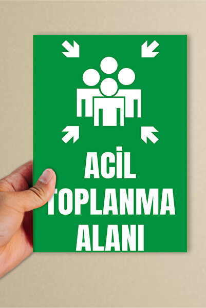 Eker Reklam Ajansı منطقة التجمع في حالات الطوارئ، ورق ديكور 3 مم (30×42 سم)