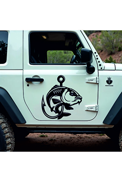 StickITsibiu Hooked – 4×4 Off-Road Car Sticker – Dimensions 75x68 cm.