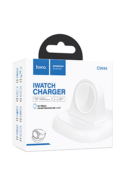 Hoco Ασύρματος φορτιστής (CW44), iWatch, 2.5W, Φόρτιση Qi, Βάση, Λευκό
