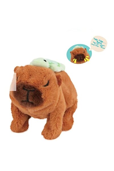 OEM Interactive Capybara Toy with Sound & Light, 3+ years, Brown