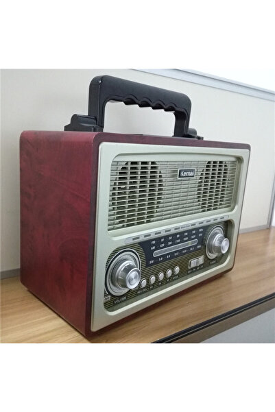 Generic Kemai MD-1800BT Vintage Wooden FM Radio – Triple-band AM/FM/SW with DSP, Bluetooth/USB/SD/TF