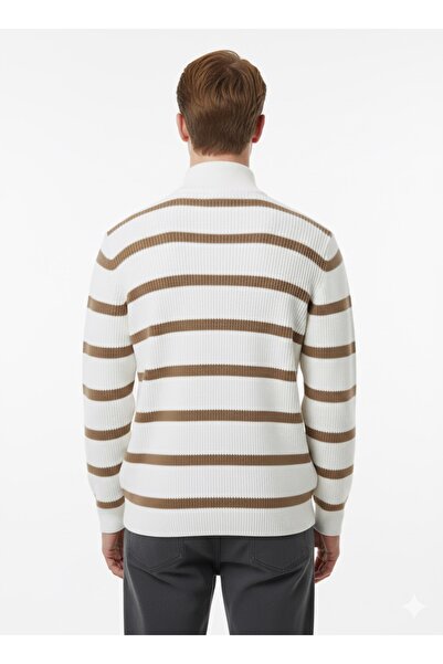 ModaPlaza Men's Zippered Sweater 218