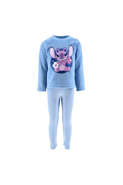 Lilo & Stitch Pijama coral fleece cu maneca lunga Stitch Angel