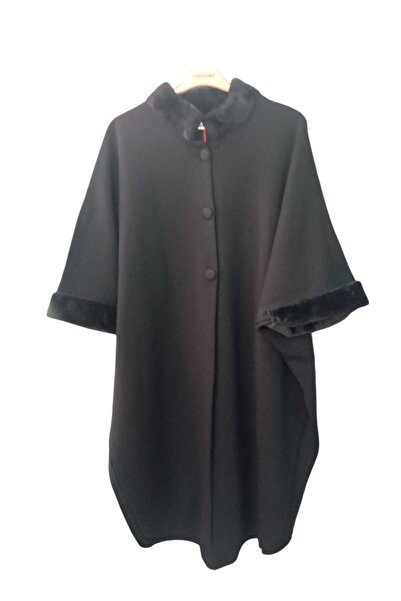 HESNA Steel Knitted Fur Poncho