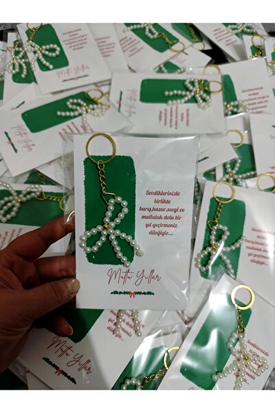 HediyelikAVM Yılbaşı yeni yıl temalı kartlı anahtarlık 1 adet