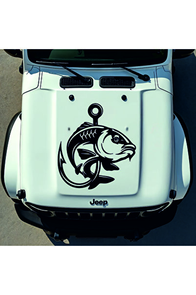 StickITsibiu Hooked – 4×4 Off-Road Car Sticker – Dimensions 25x23 cm.