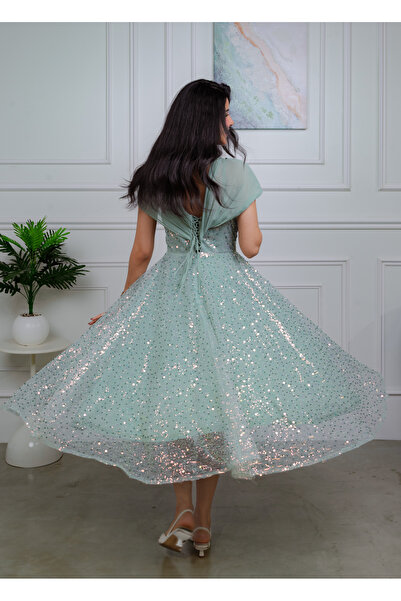 Aljouri Evening dress with a shimmering design