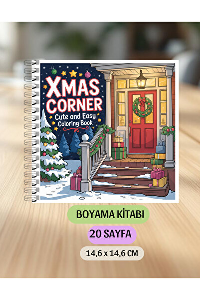 VORACRAFT Boyama Kitabı, Xmas Corner Yeni Yıl Coloring Book KU0014