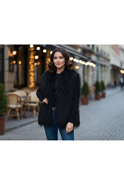 Rabiossa Women's Feather-Detail Imported Vest