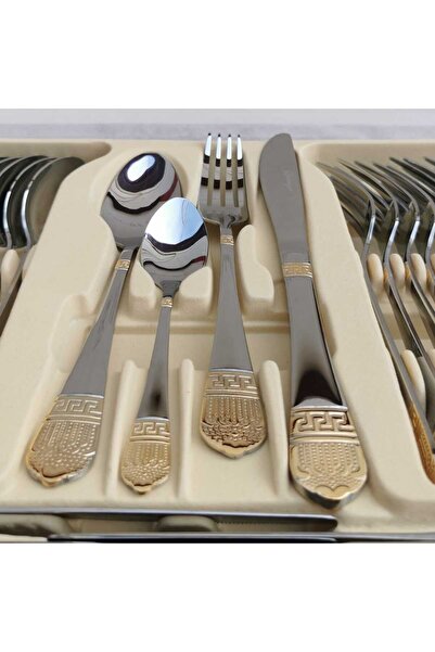 dealshopromania Stainless steel cutlery set for 12 people, 72 pieces Bachmayer BM 7883 Versace THE PERFECT GIFT