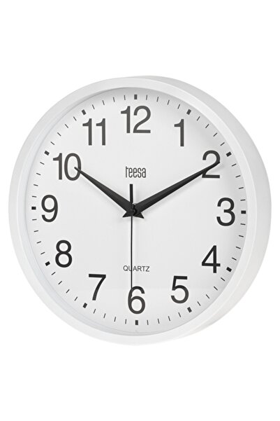 Teesa Ceas de perete argintiu, diametru 25 cm, mecanism cu cuarț