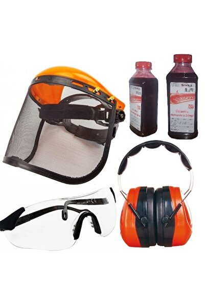 Campion Brushcutter Kit: Brushcutter, Mesh Visor, Ear Protection Helmet, 2-Stroke Engine Oil, Safety Glasses