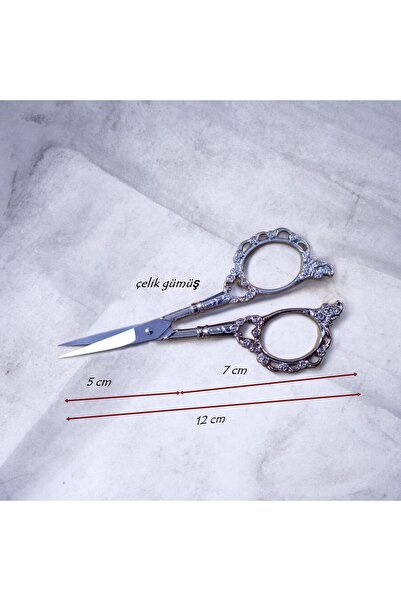Kezban Tekstil BOBAO - Нержавіючі сталеві ножиці для вишивки з візерунком 1 ш...