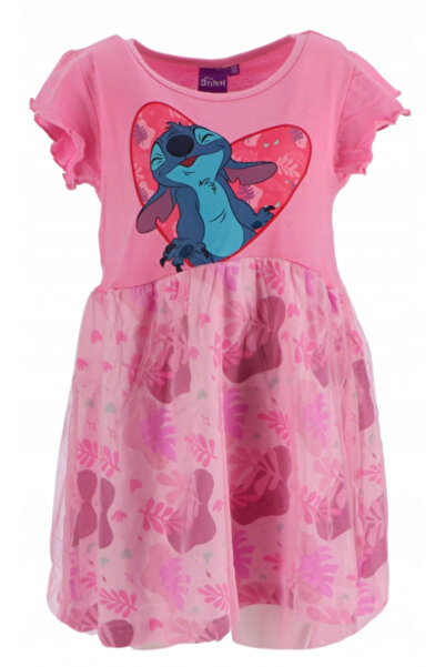 Lilo & Stitch Girls' Stitch Lilo and Stitch cotton and tulle dress