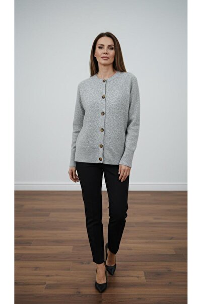 Curly CARDIGAN CU FĂRĂ CU BUTONI GRIS