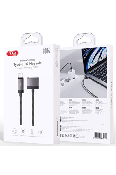 Xo Cablu Incarcare (NB287), Mag3 la USB-C, 100W, Magnetic, 2m, BLACK