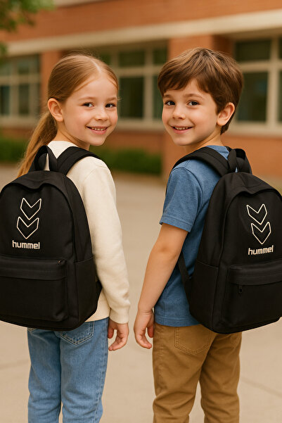 hummel Tiago 980368-2001 Black Backpack - Modern Design Comfortable Strap System