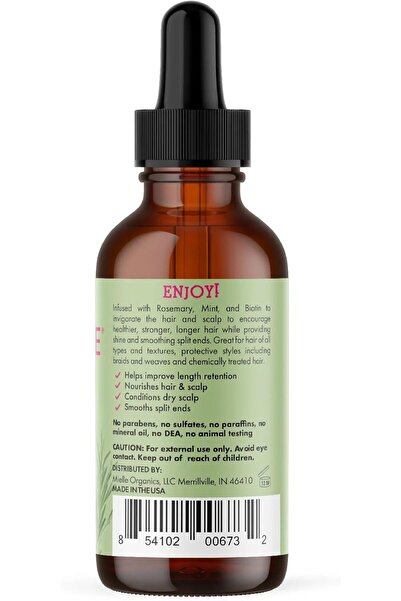 mielle organics Rosemary Mint Scalp Hair Strengthening Oil Infused Biotin