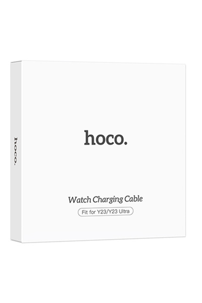 Hoco Cablu de încărcare wireless (Y23/Y23 Ultra), Smartwatch Y23/Y23 Ultra, USB-A, 5W, Qi, 1m, ALB